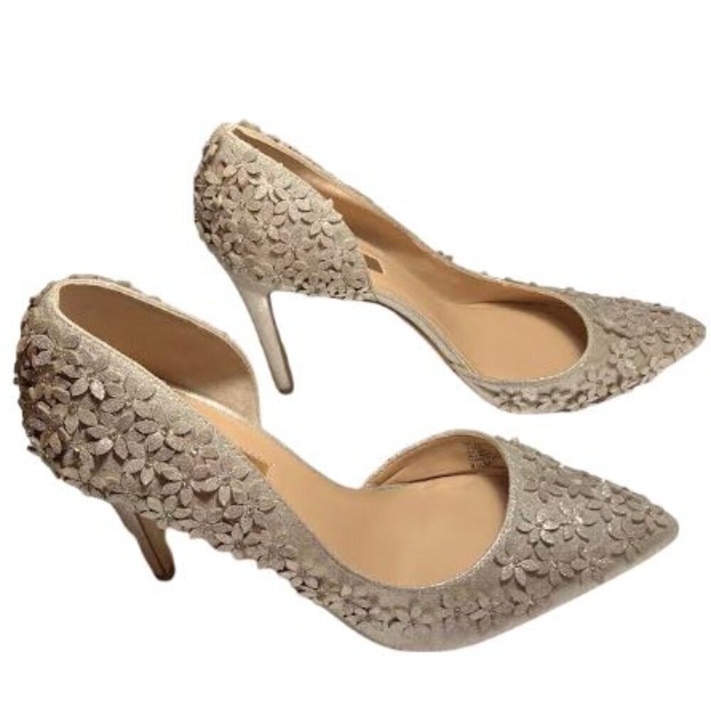 International Concepts Inc. Karlay d'Orsay Metallic Gold Pointy Pumps  EUC 8.5US